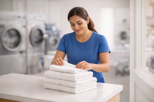 Professional wash and fold laundry service
