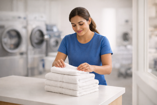 Professional wash and fold laundry service