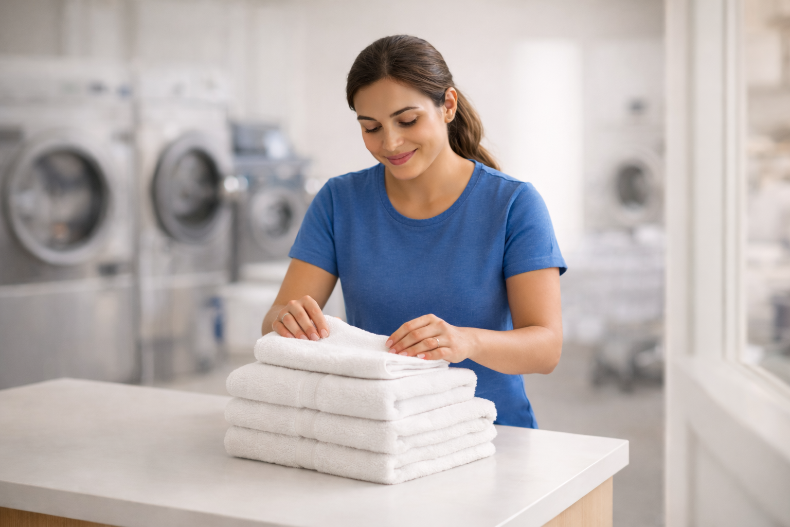 Professional wash and fold laundry service with careful sorting