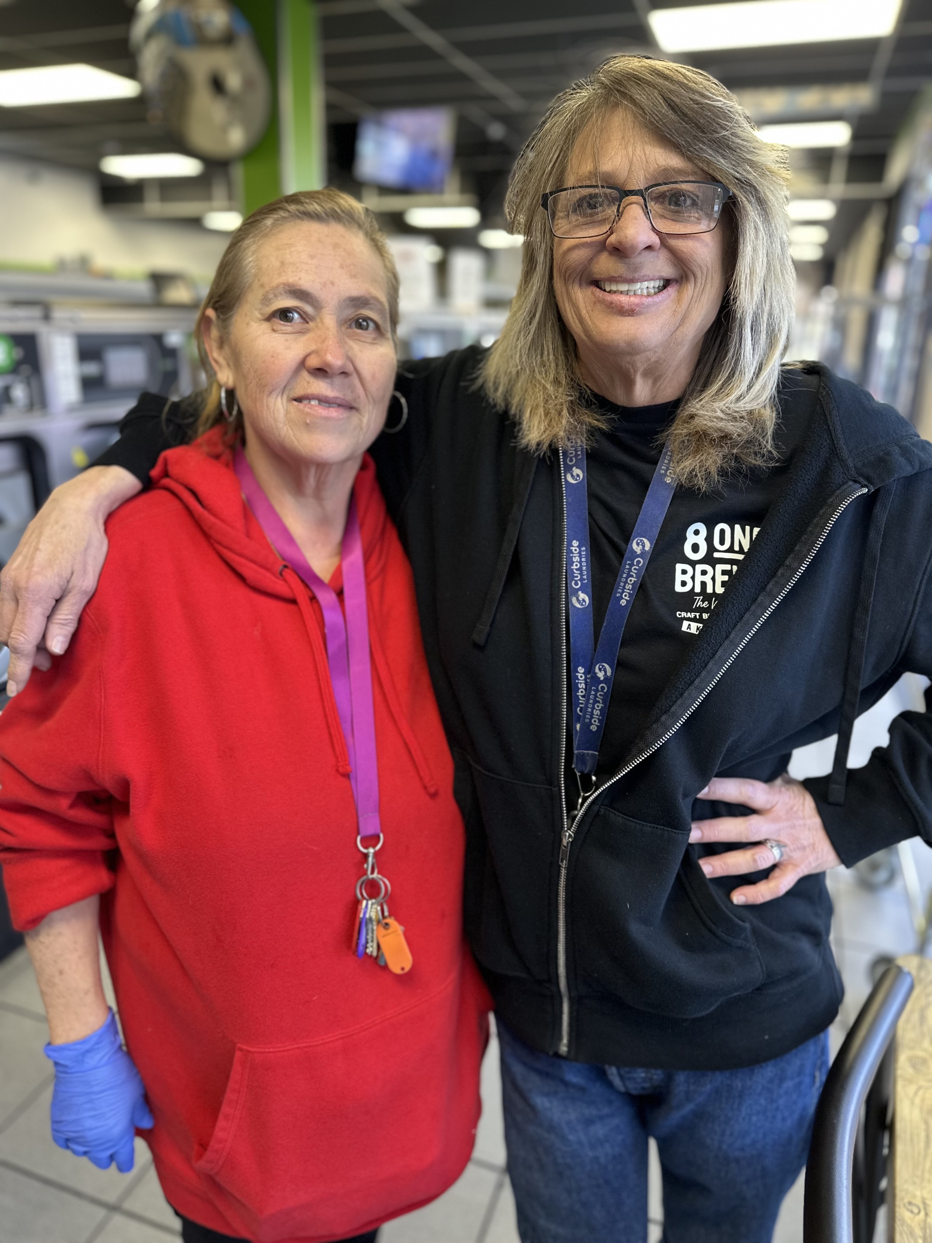 Friendly staff at Half Price Laundromat