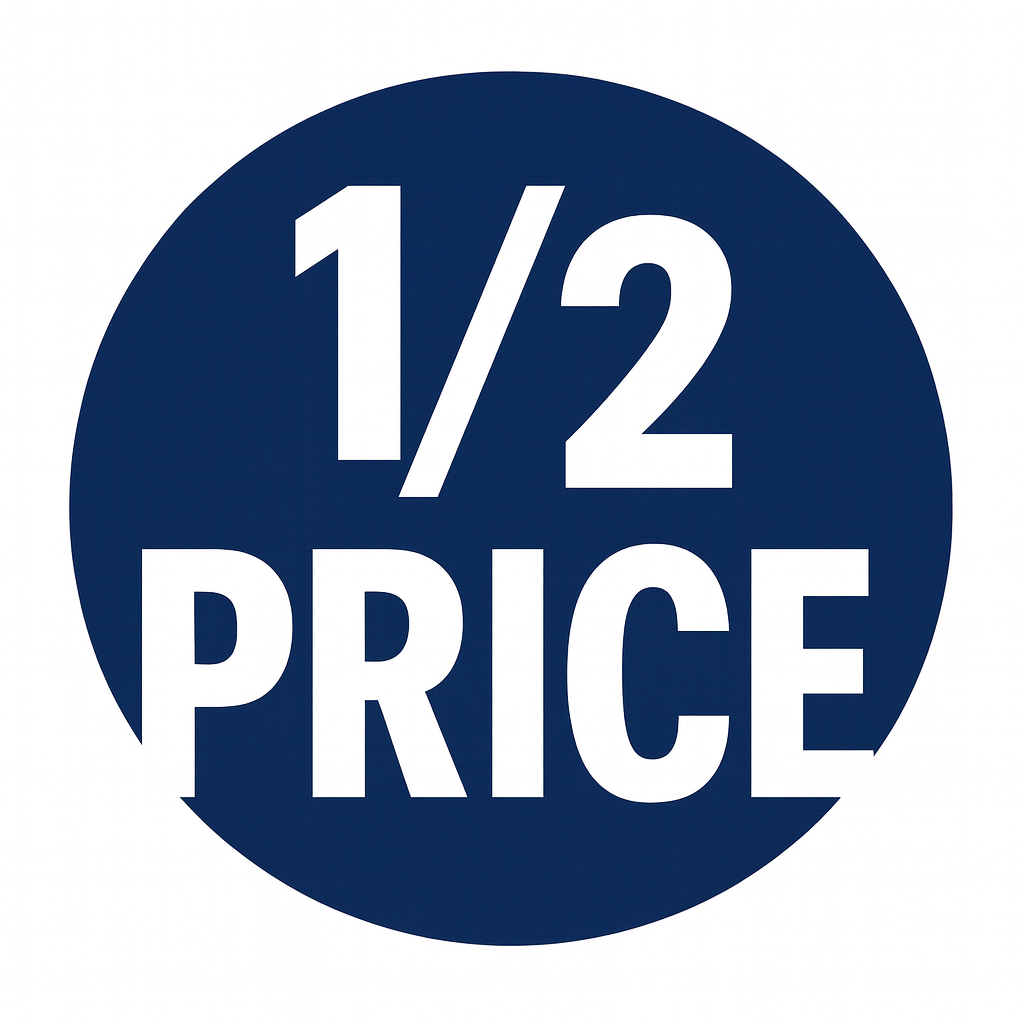 Half Price Washers Wednesday and Thursday