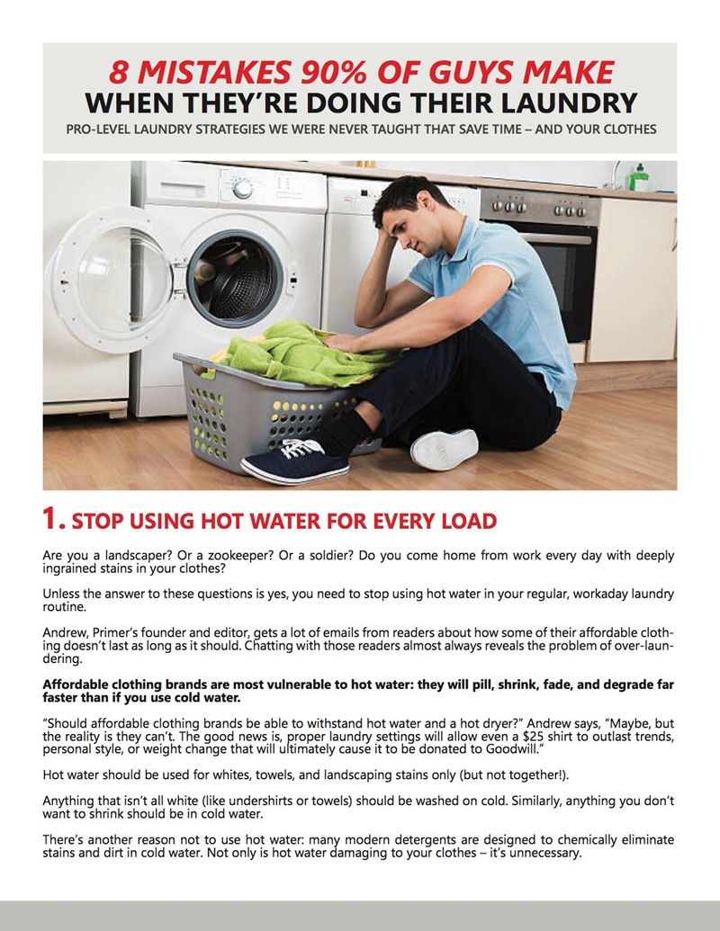 Laundry Tips For Men Copy